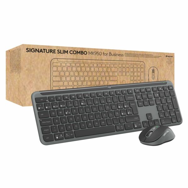 Teclado y Ratón Logitech MK950 Grafito Qwerty Español - Imagen 6