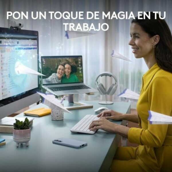 Teclado y Ratón Logitech 920-012596 Blanco Español QWERTY - Imagen 2