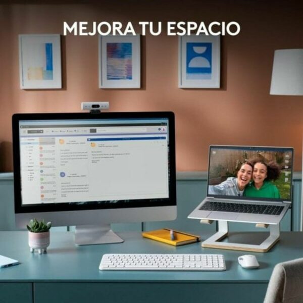 Teclado y Ratón Logitech 920-012596 Blanco Español QWERTY - Imagen 5