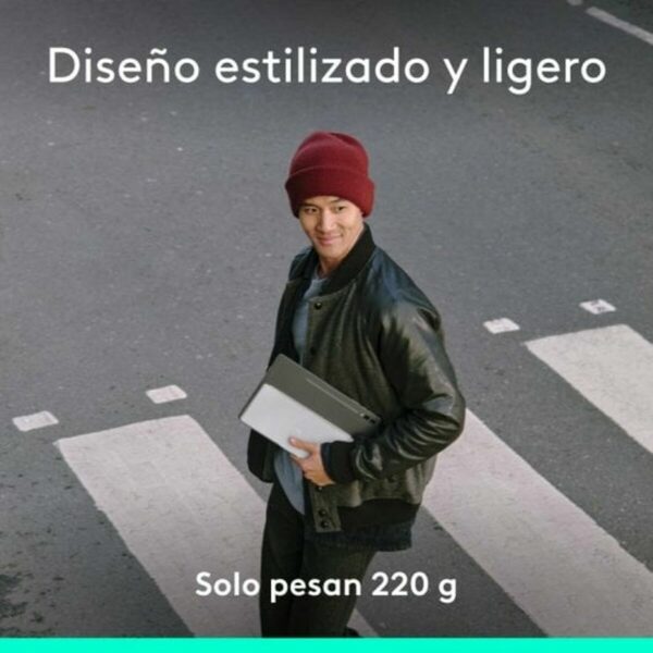 Teclado Bluetooth Logitech 920-013011 Qwerty Español Gris Blanco/Gris - Imagen 6