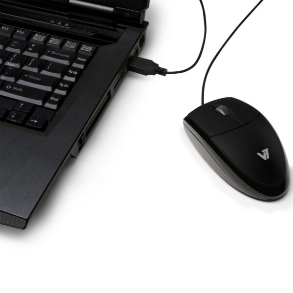 Ratón V7 MV3000010-BLK-5E Negro 1000 dpi - Imagen 2