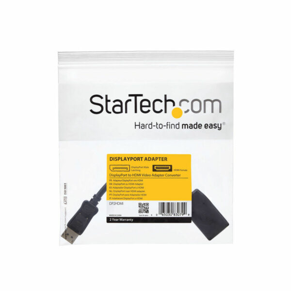 Adaptador DisplayPort a HDMI Startech DP2HDMI              Negro - Imagen 2