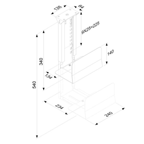 Soporte Neomounts CPU-D200SILVER Plateado Acero - Imagen 4
