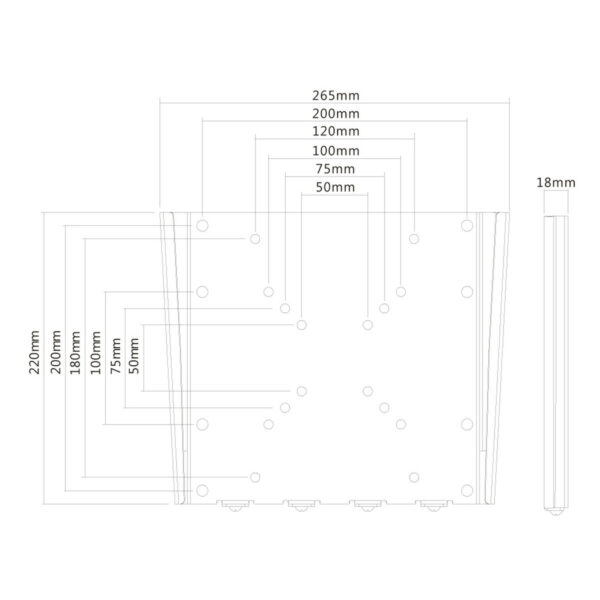 Soporte TV Fijo Neomounts FPMA-W110BLACK 10" 40" 35 kg - Imagen 2