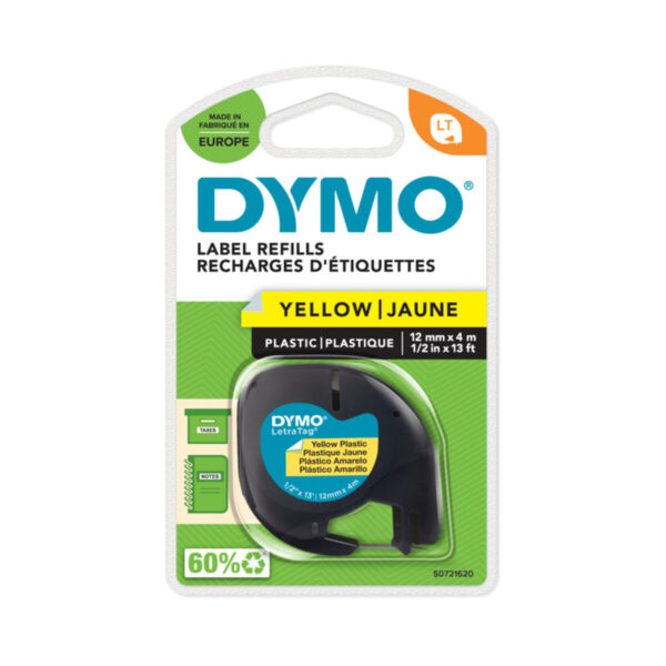 Cinta Laminada Dymo S0721620 Negro/Amarillo - Imagen 3