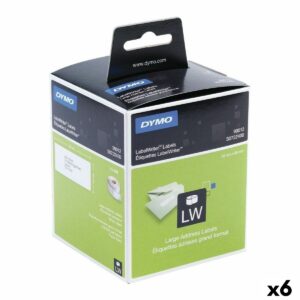 Etiquetas para Impresora Dymo 99012 LabelWriter™ 36 x 89 mm Blanco Negro