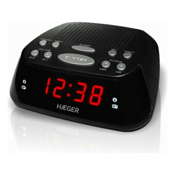 Radio Despertador Haeger RA-06B.005B Negro - Imagen 2