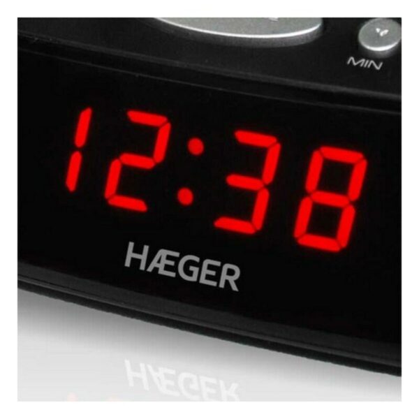 Radio Despertador Haeger RA-06B.005B Negro - Imagen 3