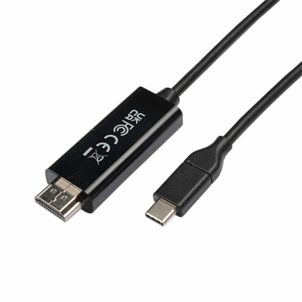 Adaptador USB-C a HDMI V7 V7UCHDMI-1M Negro 1 m - Imagen 2