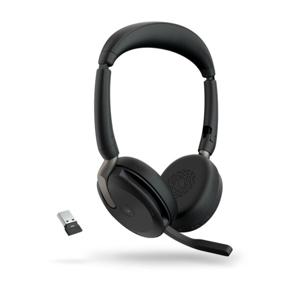Auriculares Bluetooth con Micrófono Jabra Evolve2 65 Flex Negro - Imagen 3