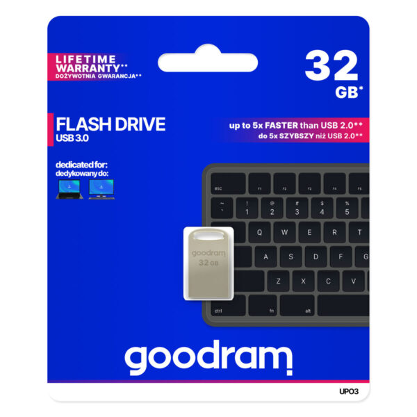 Pendrive GoodRam Executive Gris Plateado 32 GB - Imagen 3