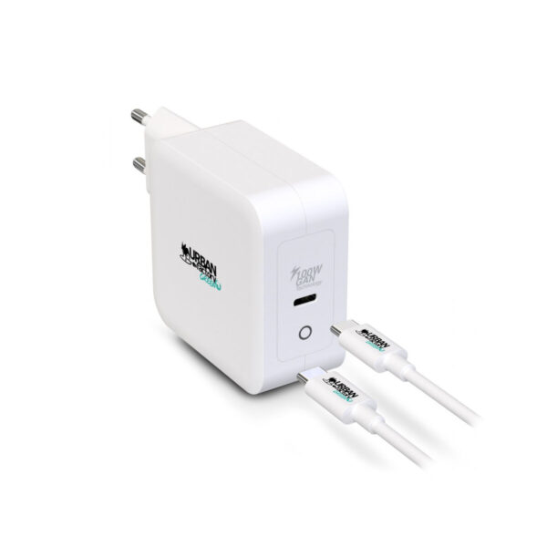 Cargador de Pared + Cable USB C Urban Factory GSC10UF Blanco - Imagen 2