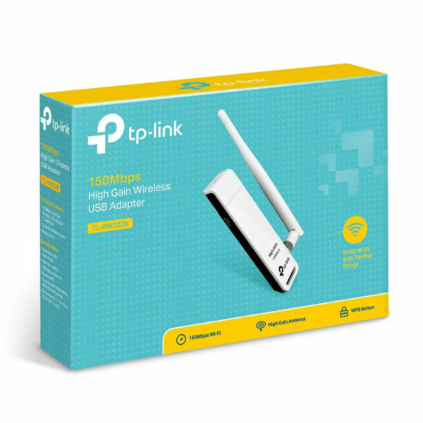 Adaptador USB TP-Link TL-WN722N Blanco 150 Mbps - Imagen 4