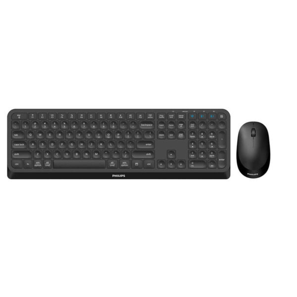 Teclado y Ratón Philips SPT6407B/16 Negro Qwerty US - Imagen 3