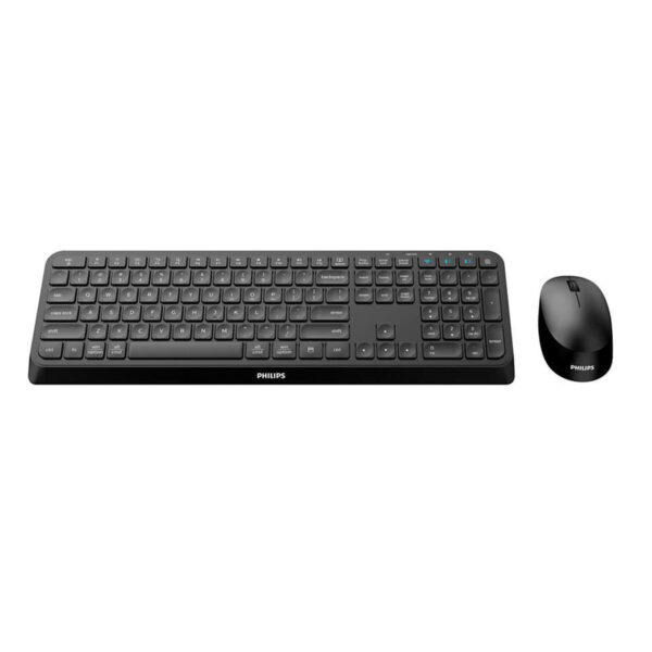 Teclado y Ratón Philips SPT6407B/16 Negro Qwerty US - Imagen 2