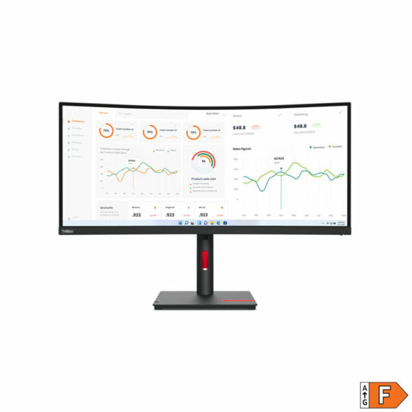 Monitor Lenovo ThinkVision T34W-30 34" 60 Hz 50-60 Hz Wide Quad HD - Imagen 2