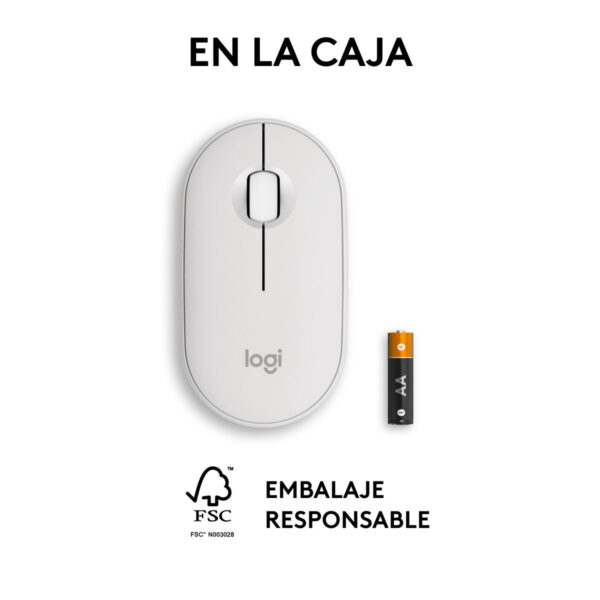 Ratón Logitech 910-007013 Blanco 4000 dpi - Imagen 5