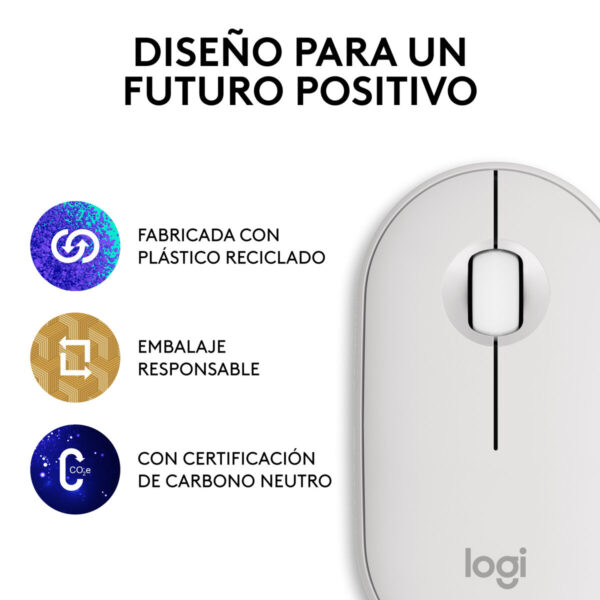 Ratón Logitech 910-007013 Blanco 4000 dpi - Imagen 4