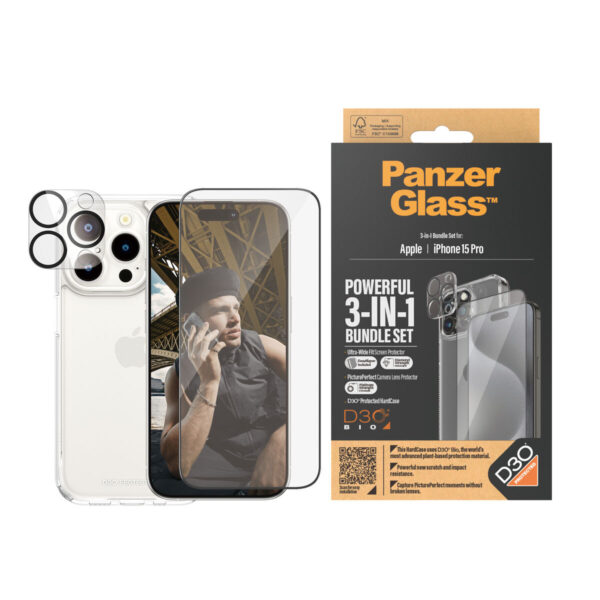 Protector de Pantalla para Móvil Panzer Glass B1173+2810 Apple iPhone 15 Pro - Imagen 4