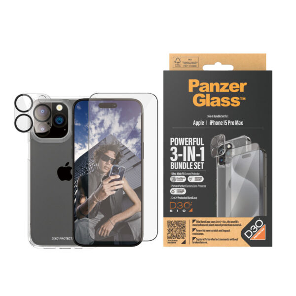 Protector de Pantalla para Móvil Panzer Glass B1175+2812 Apple iPhone 15 Pro Max - Imagen 4