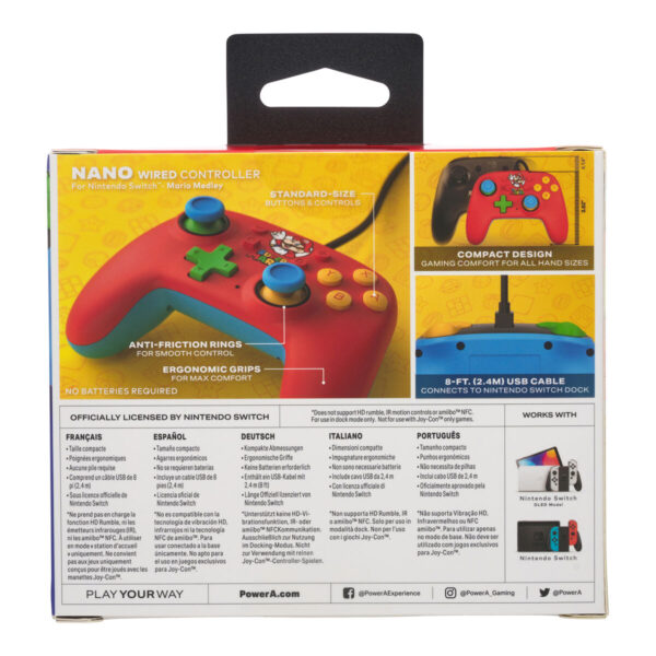 Mando Gaming Powera NANO Multicolor Nintendo Switch - Imagen 2