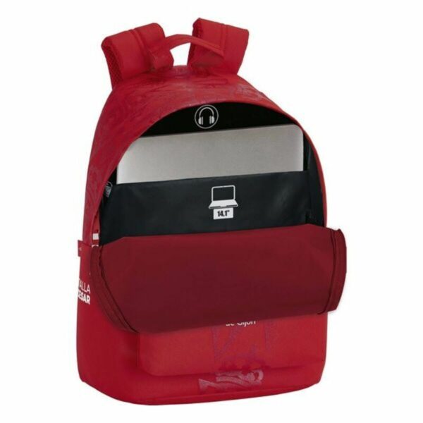 Mochila para Portátil Real Sporting de Gijón 14,1'' Rojo 31 x 41 x 16 cm - Imagen 3