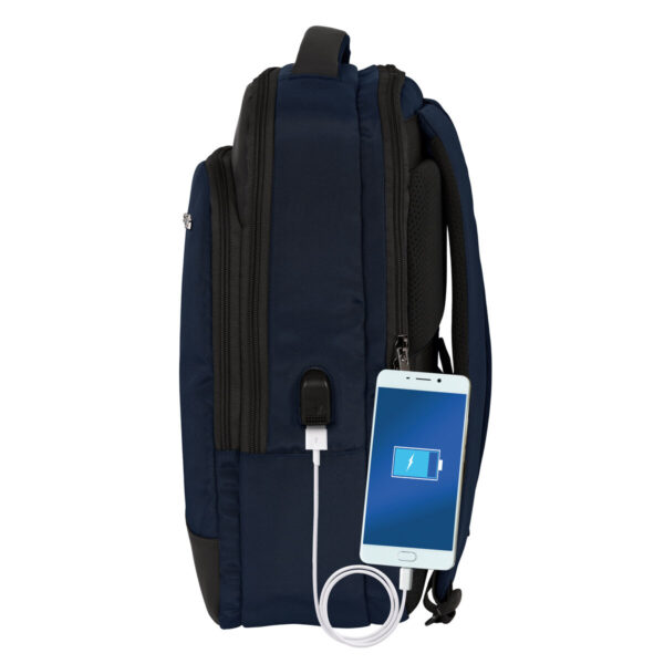Mochila para Portátil y Tablet con Salida USB Safta Business Azul oscuro (29 x 44 x 15 cm) - Imagen 5
