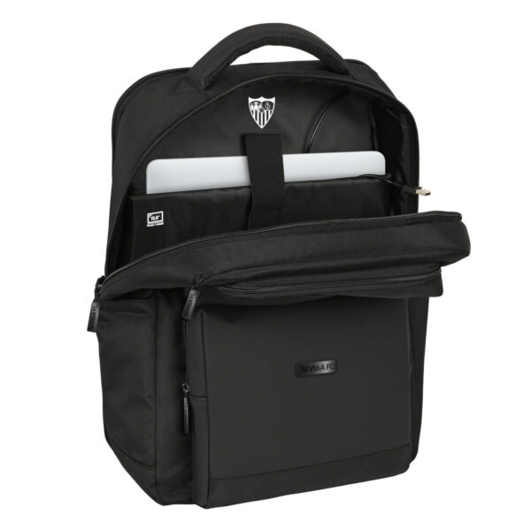 Mochila para Portátil Sevilla Fútbol Club Premium 15,6'' Negro (31 x 44 x 13 cm) - Imagen 3
