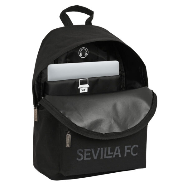 Mochila para Portátil Sevilla Fútbol Club  sevilla fc  Negro 31 x 41 x 16 cm - Imagen 2
