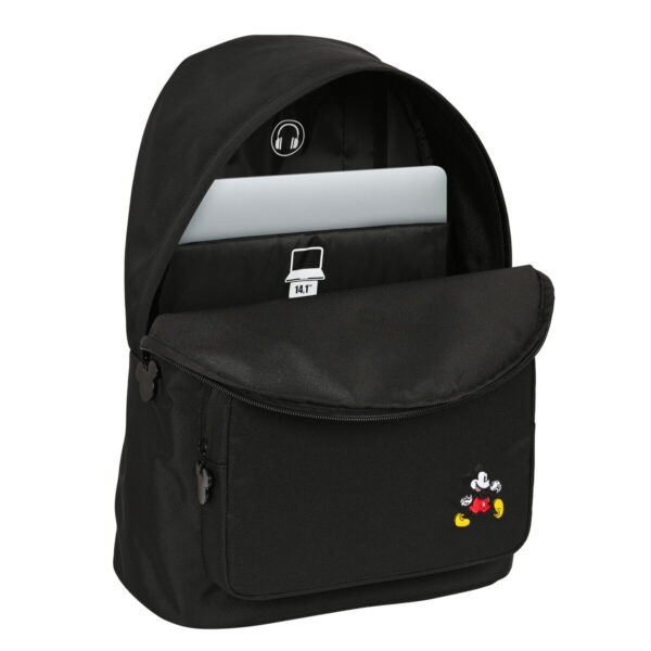 Mochila para Portátil Mickey Mouse Clubhouse Negro 31 x 41 x 16 cm - Imagen 2