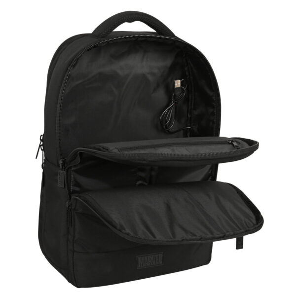 Mochila para Portátil y Tablet con Salida USB Capitán América Negro - Imagen 2