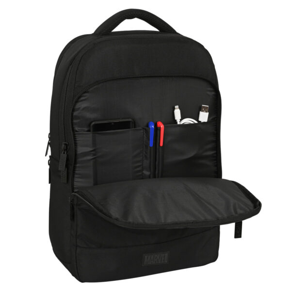 Mochila para Portátil y Tablet con Salida USB Capitán América Negro - Imagen 3