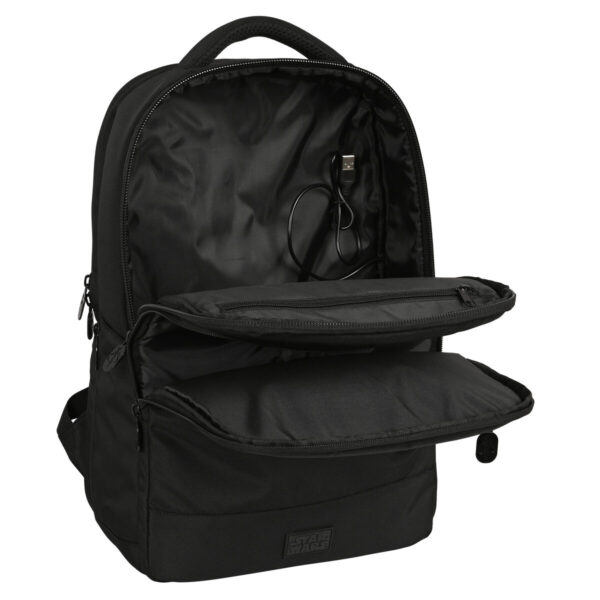 Mochila para Portátil y Tablet con Salida USB The Mandalorian Negro - Imagen 4