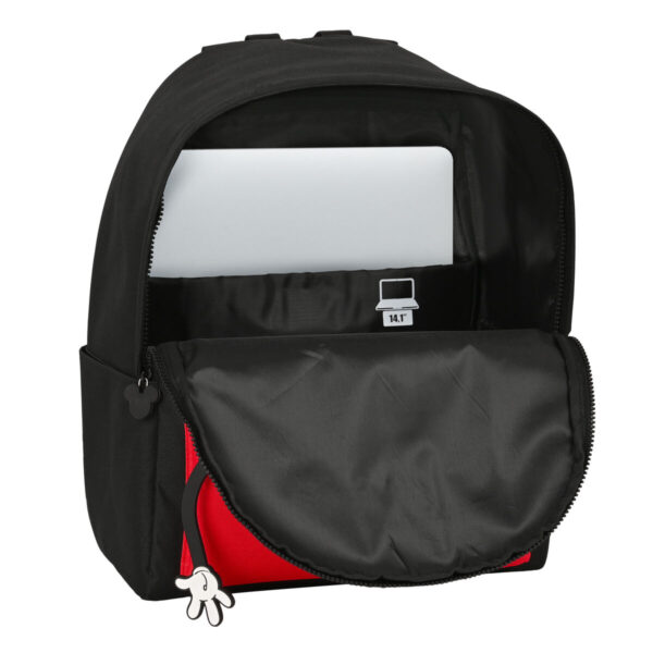 Mochila para Portátil Mickey Mouse Clubhouse  mickey mouse  Negro Rojo 31 x 40 x 16 cm - Imagen 4