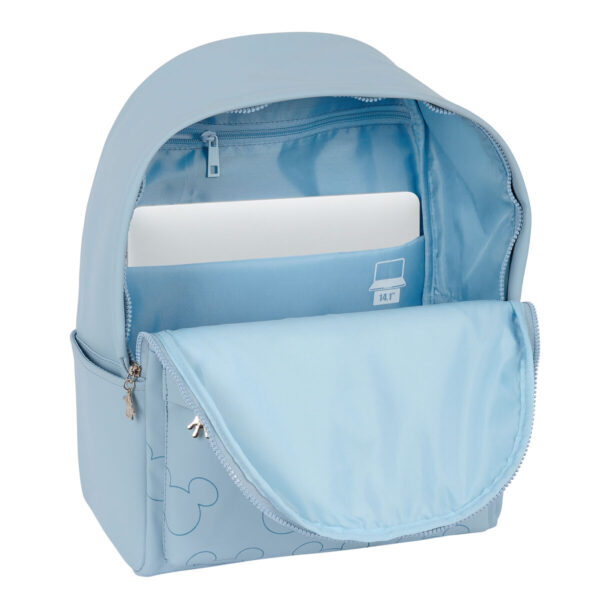 Mochila para Portátil Mickey Mouse Clubhouse Teen Snow Azul 31 x 40 x 16 cm - Imagen 3