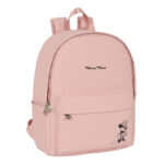 Mochila para Portátil Minnie Mouse Teen Misty Rosa 31 x 40 x 16 cm
