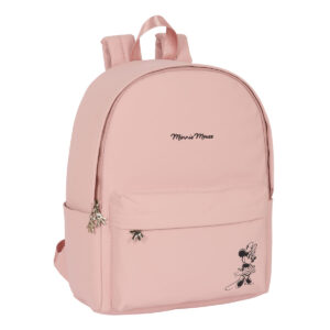Mochila para Portátil Minnie Mouse Teen Misty Rosa 31 x 40 x 16 cm