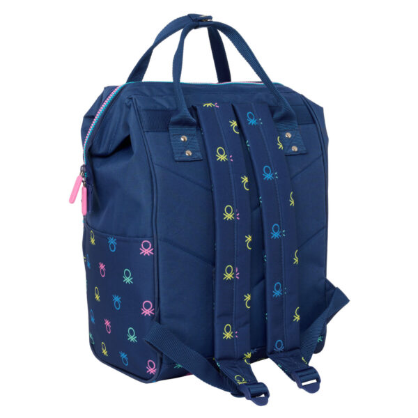 Mochila para Portátil Benetton Cool Azul marino 27 x 40 x 19 cm - Imagen 2