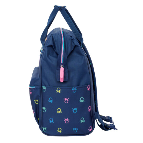 Mochila para Portátil Benetton Cool Azul marino 27 x 40 x 19 cm - Imagen 3