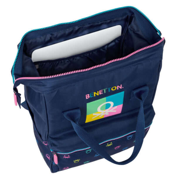 Mochila para Portátil Benetton Cool Azul marino 27 x 40 x 19 cm - Imagen 4