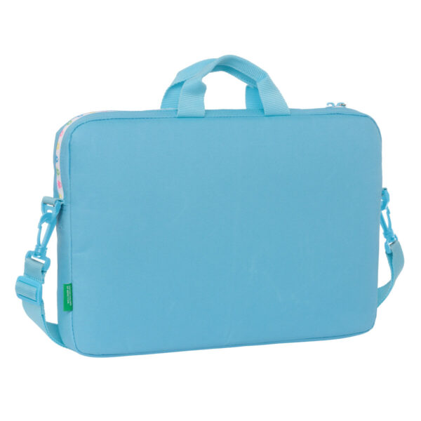 Maletín para Portátil Benetton Spring Celeste 40 x 27 x 4 cm - Imagen 3