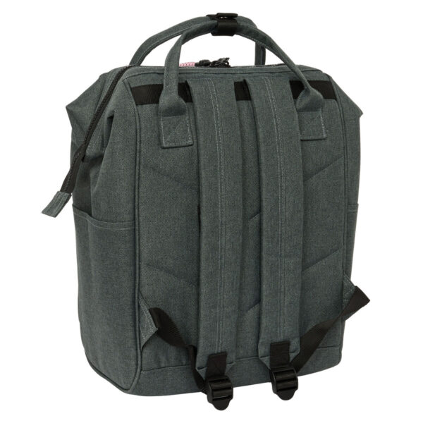 Mochila para Portátil Kappa Silver Pink Gris 27 x 40 x 19 cm - Imagen 2