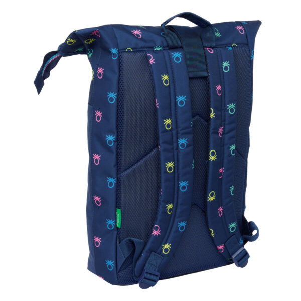 Mochila para Portátil Benetton Cool Azul marino 28 x 42 x 13 cm - Imagen 2