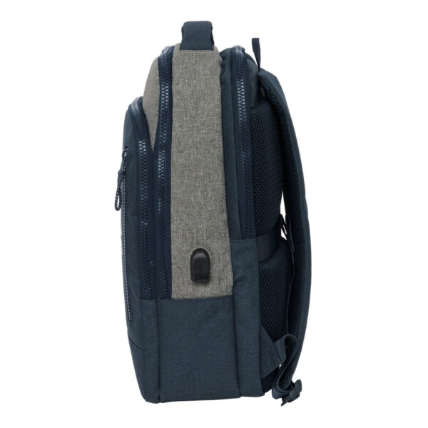 Mochila para Portátil Kappa Dark Navi Gris Azul marino 29 x 44 x 15 cm - Imagen 2