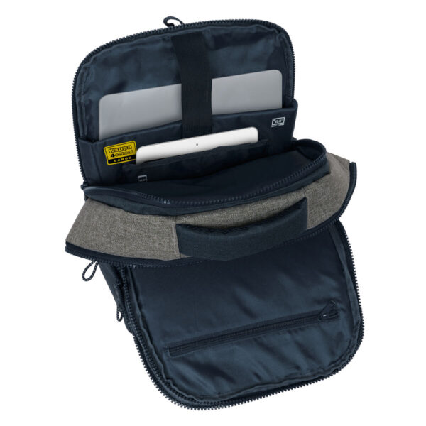 Mochila para Portátil Kappa Dark Navi Gris Azul marino 29 x 44 x 15 cm - Imagen 6