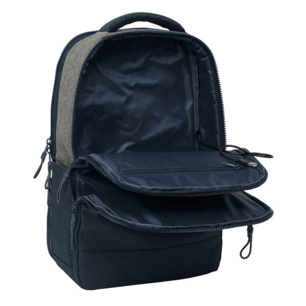 Mochila para Portátil Kappa Dark Navi Gris Azul marino 29 x 44 x 15 cm - Imagen 7
