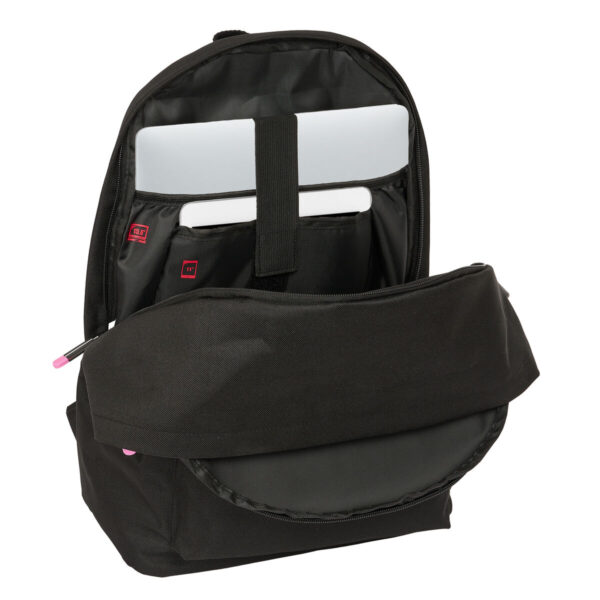 Mochila para Portátil y Tablet con Salida USB Kings League +usb kings league Negro 31 x 44 x 18 cm - Imagen 2