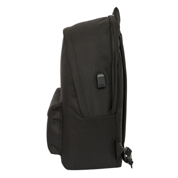 Mochila para Portátil y Tablet con Salida USB Kings League +usb kings league Negro 31 x 44 x 18 cm - Imagen 4