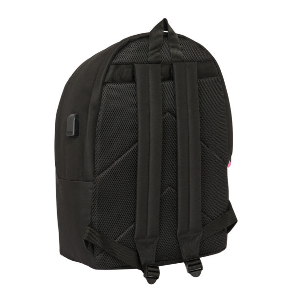 Mochila para Portátil y Tablet con Salida USB Kings League +usb kings league Negro 31 x 44 x 18 cm - Imagen 5