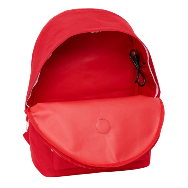 Mochila para Portátil y Tablet con Salida USB Sevilla Fútbol Club Rojo 31 x 44 x 18 cm - Imagen 2